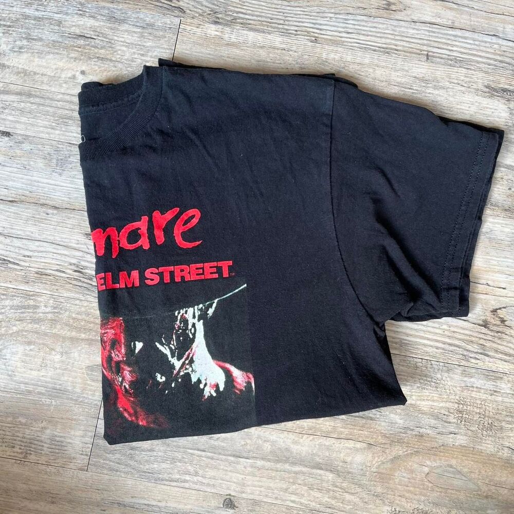Halloween Freddy Kruger Graphic T-shirt Black Vintage Spooky - Picture 7 of 7